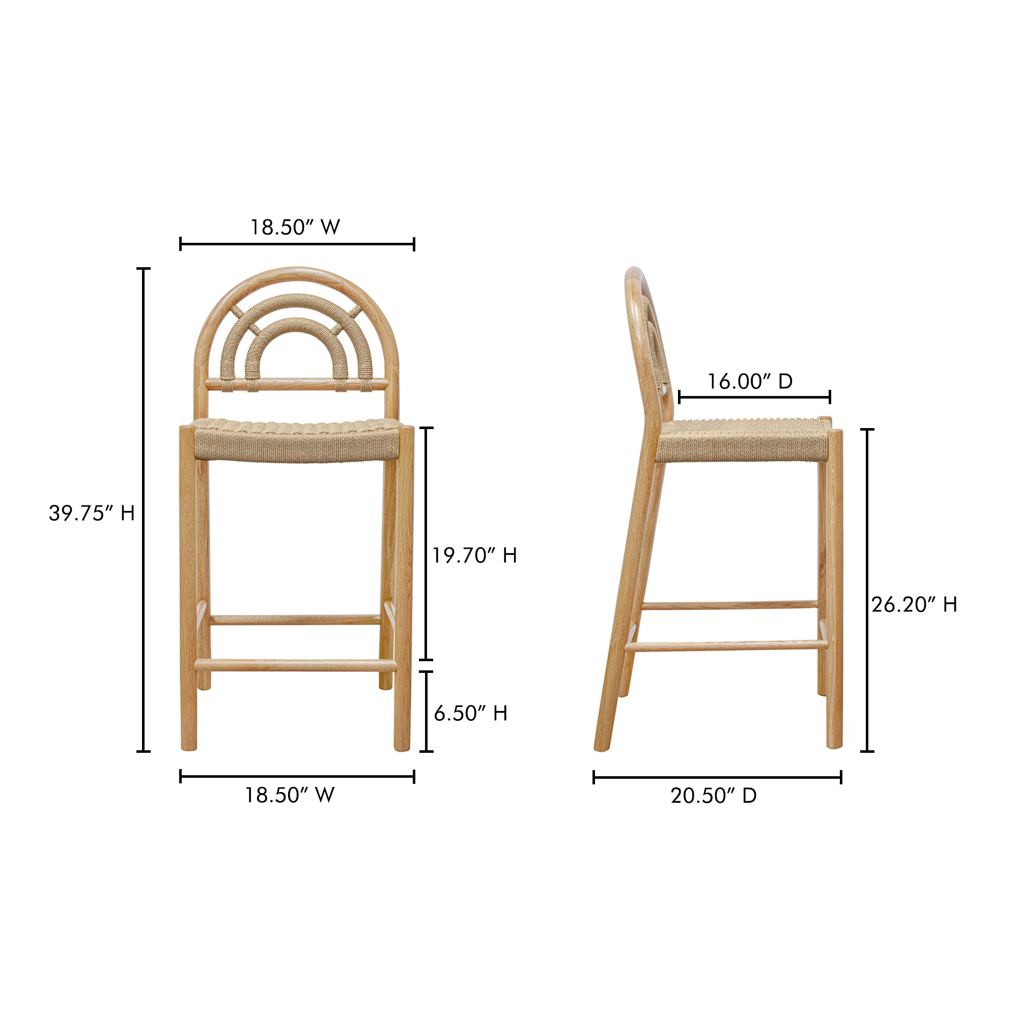 Avery Counter Stool Natural