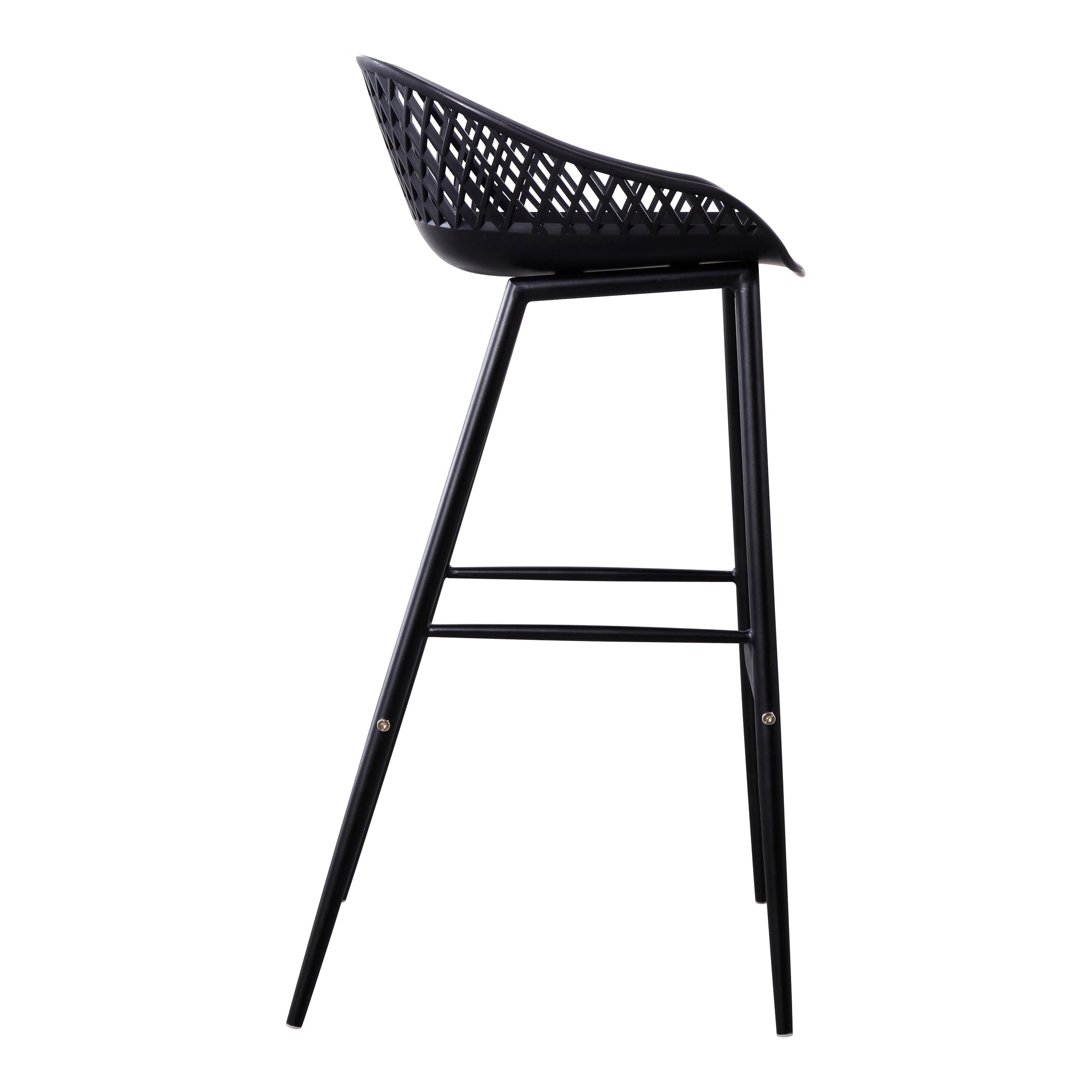 Piazza Outdoor Barstool Black - Set Of Two