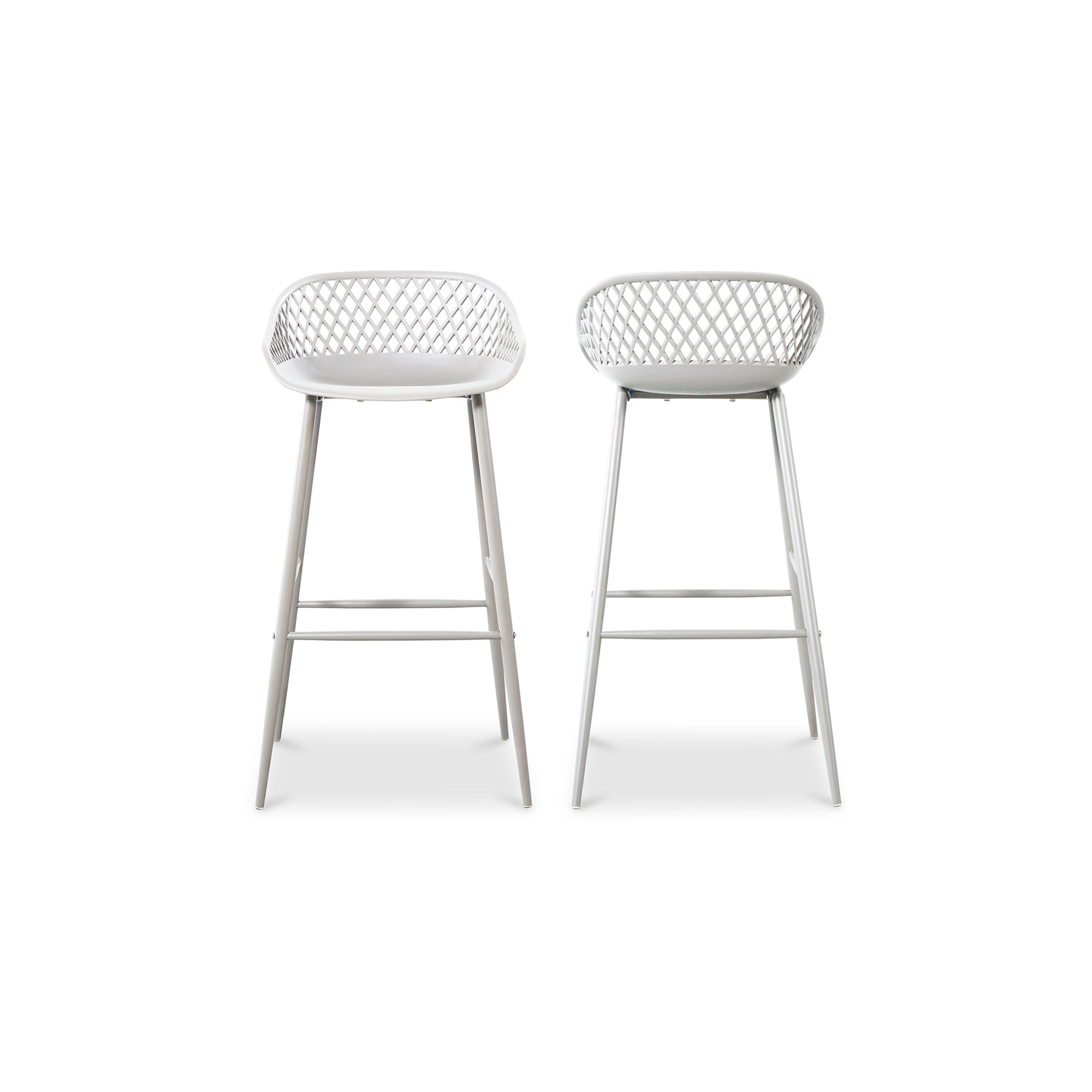 Piazza Outdoor Barstool White - Set Of Two