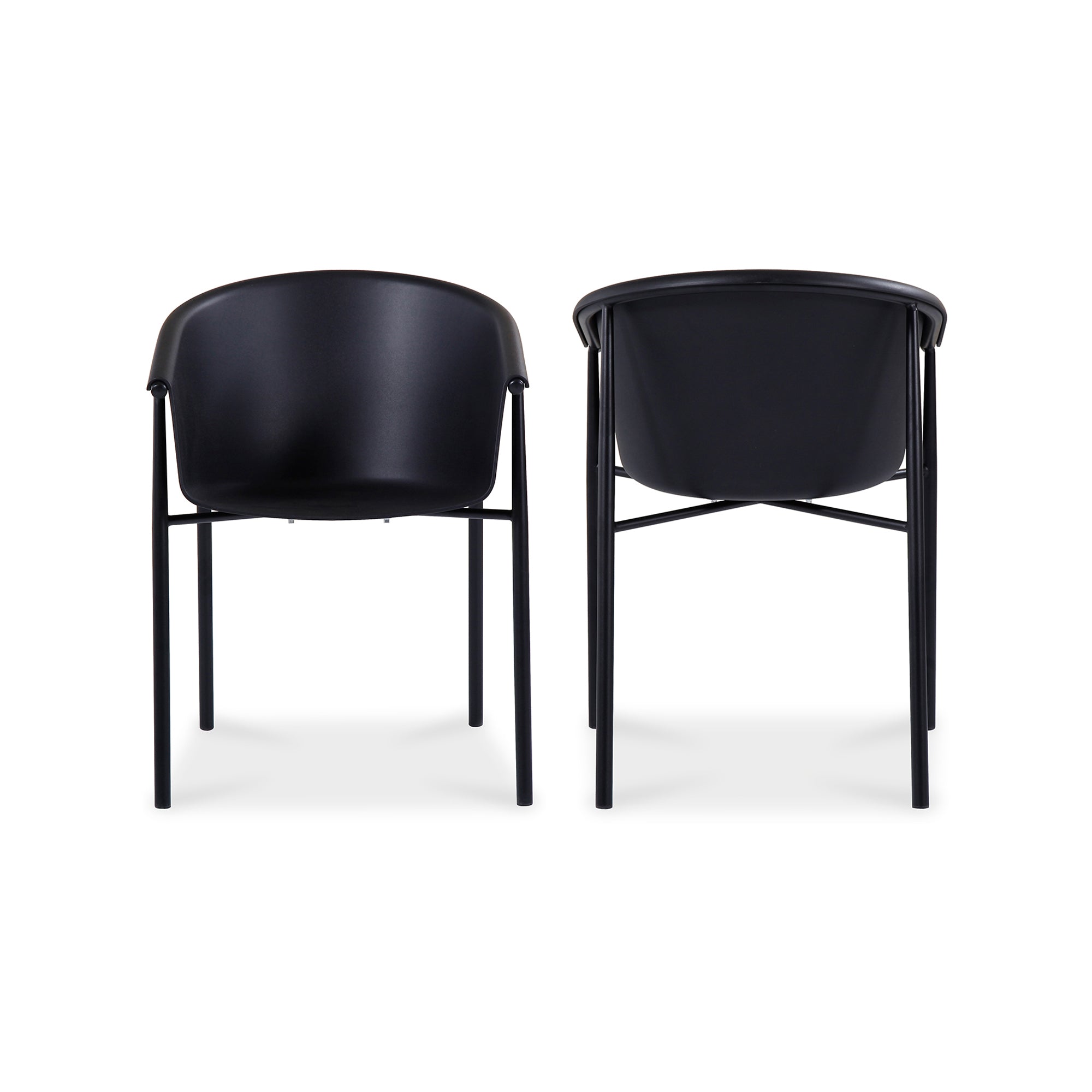 Shindig Outdoor Dining Chair Black - Set Of Two