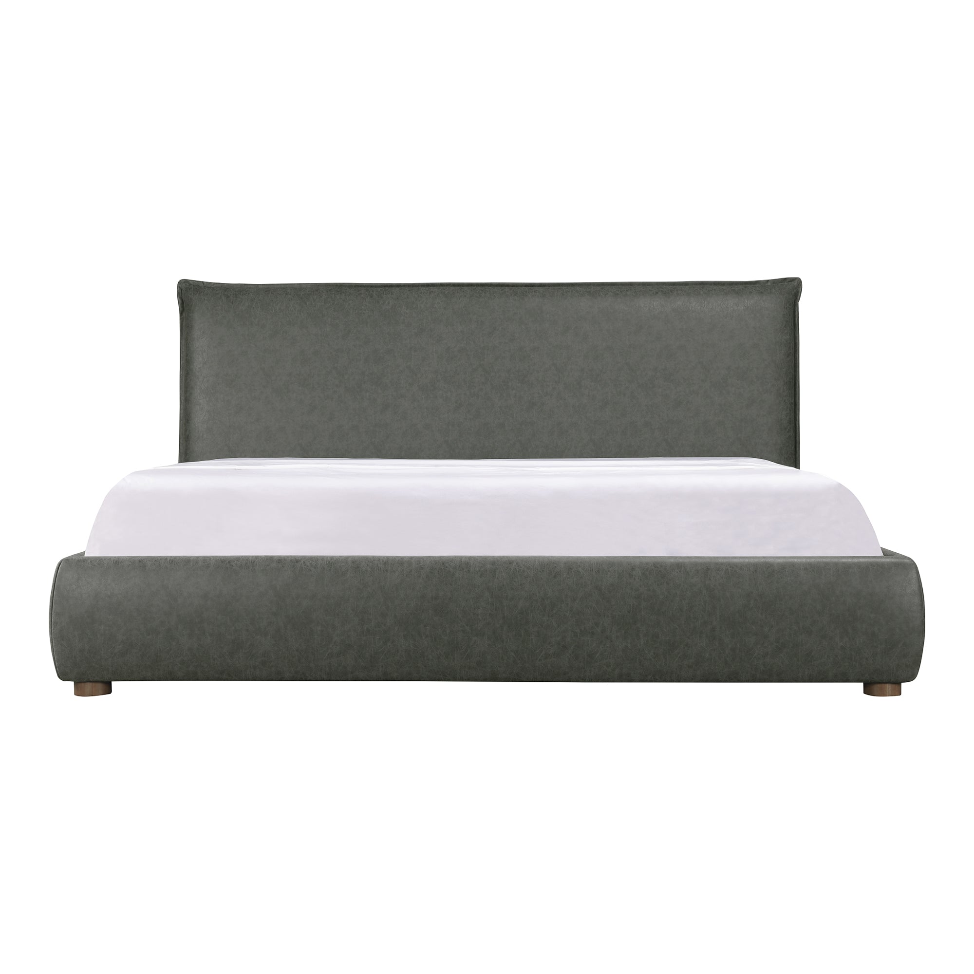 Luzon King Bed Slate Vegan Leather