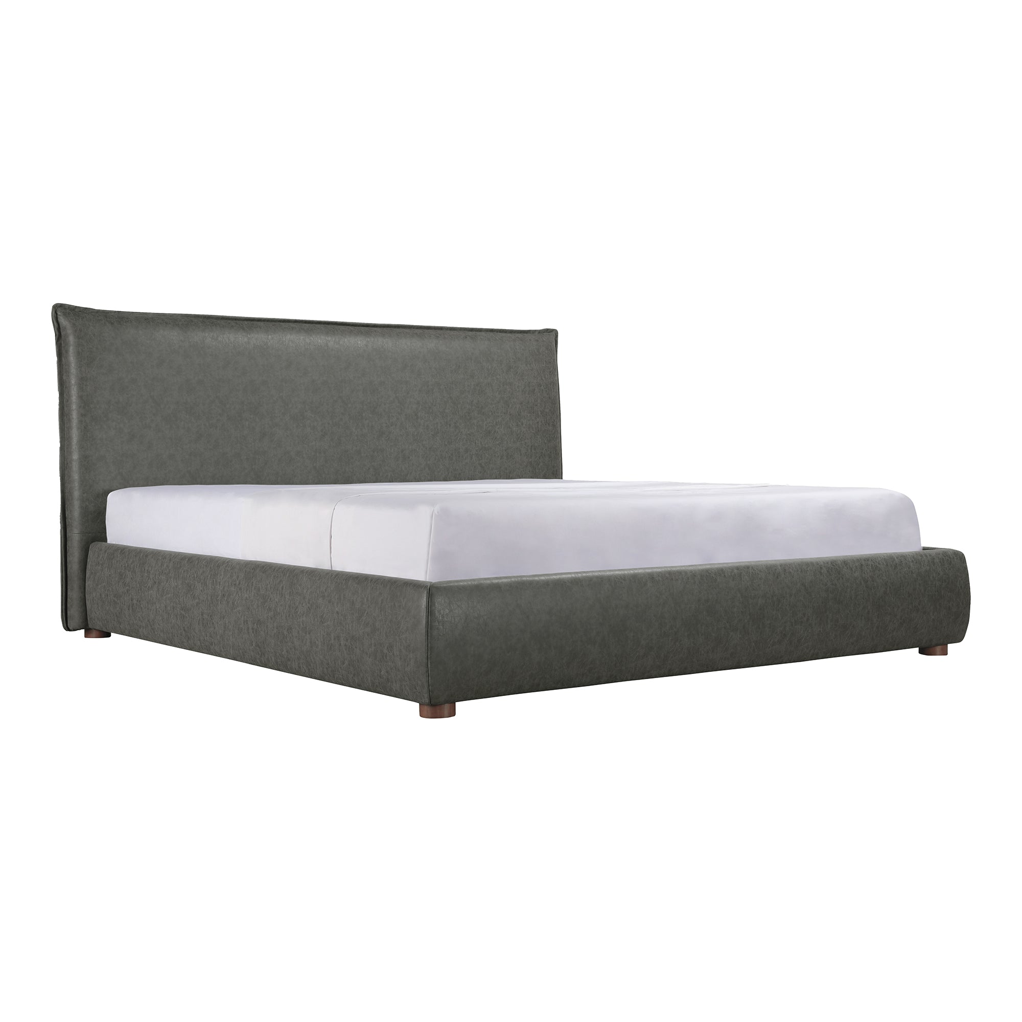 Luzon King Bed Slate Vegan Leather