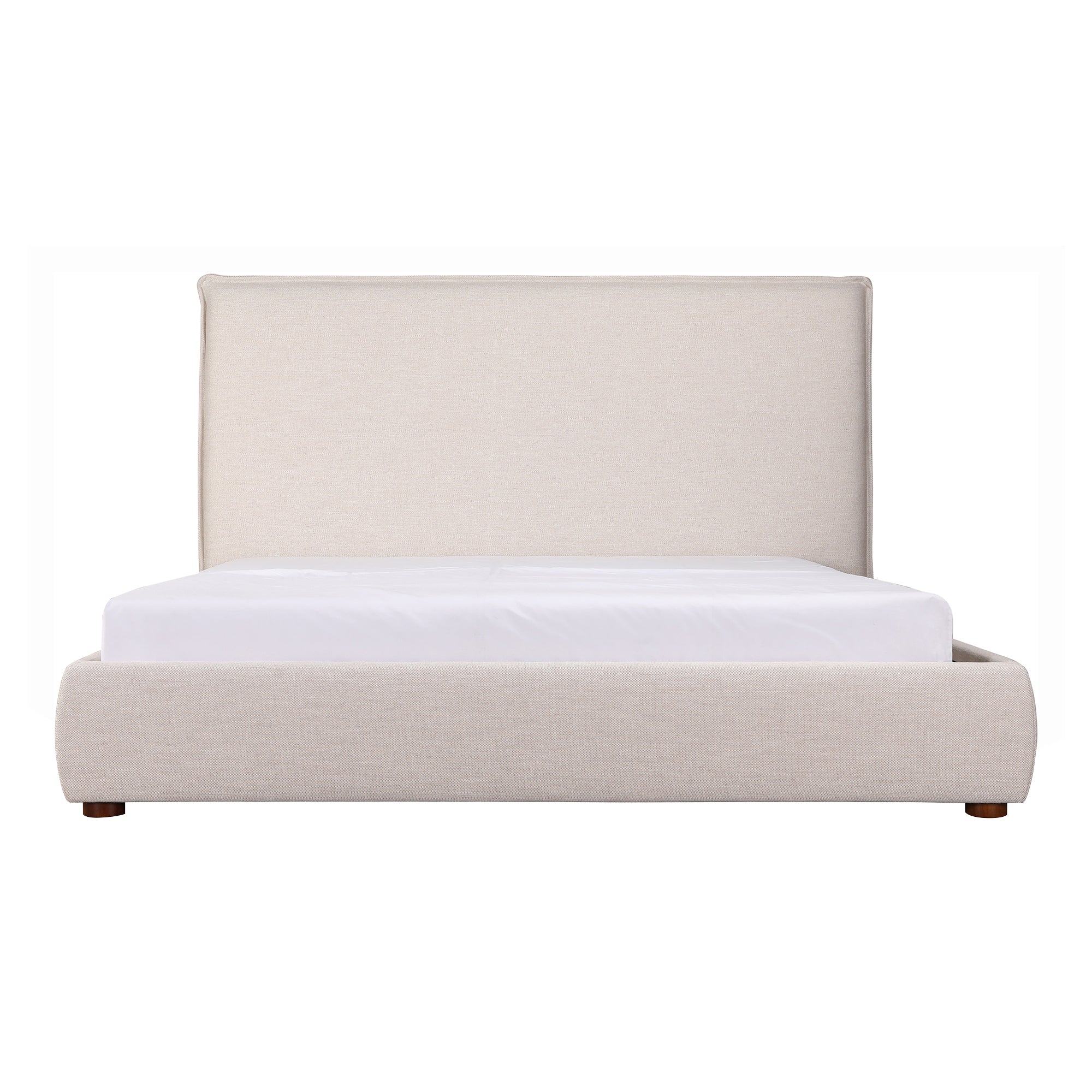 Luzon King Bed Tall Headboard Wheat