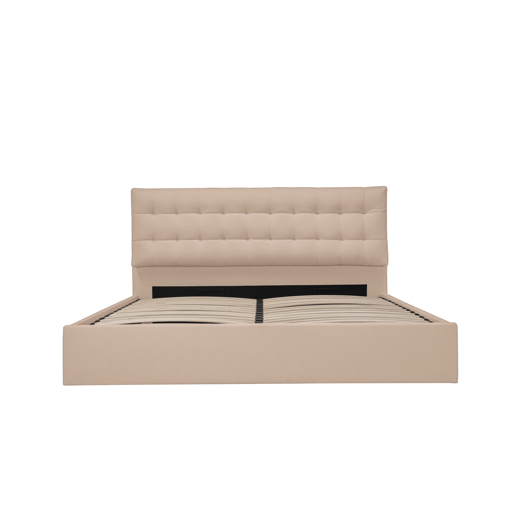 Sebastion Queen Storage Bed Cream