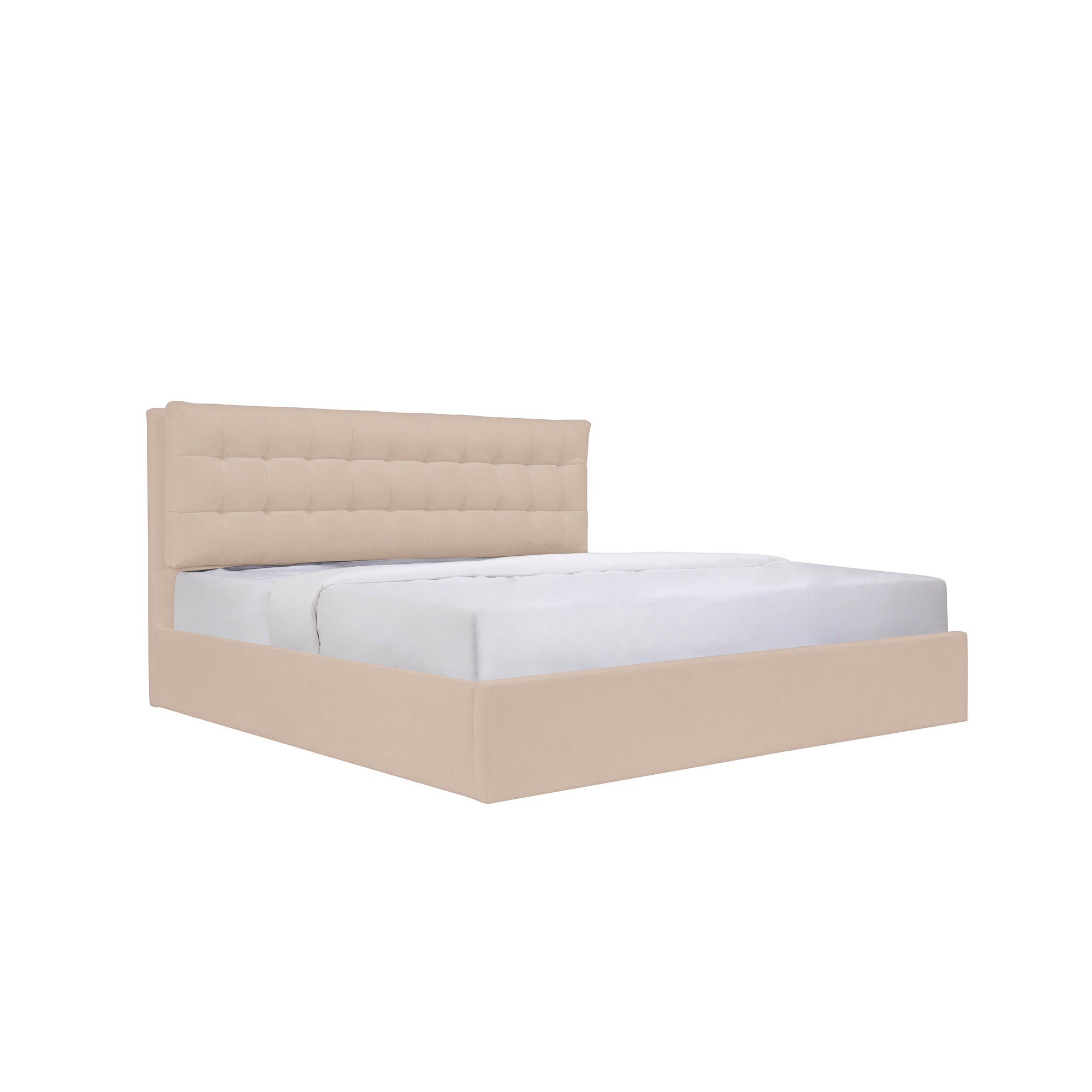 Sebastion Queen Storage Bed Cream