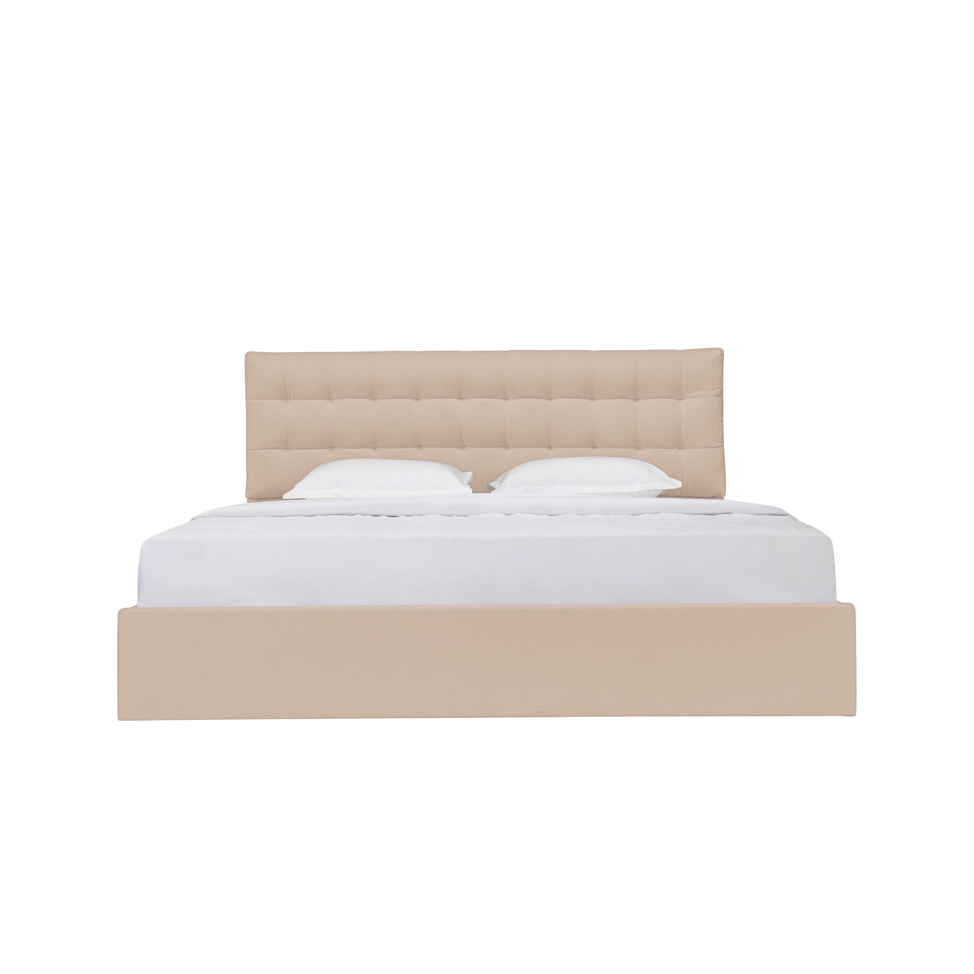 Sebastion Queen Storage Bed Cream