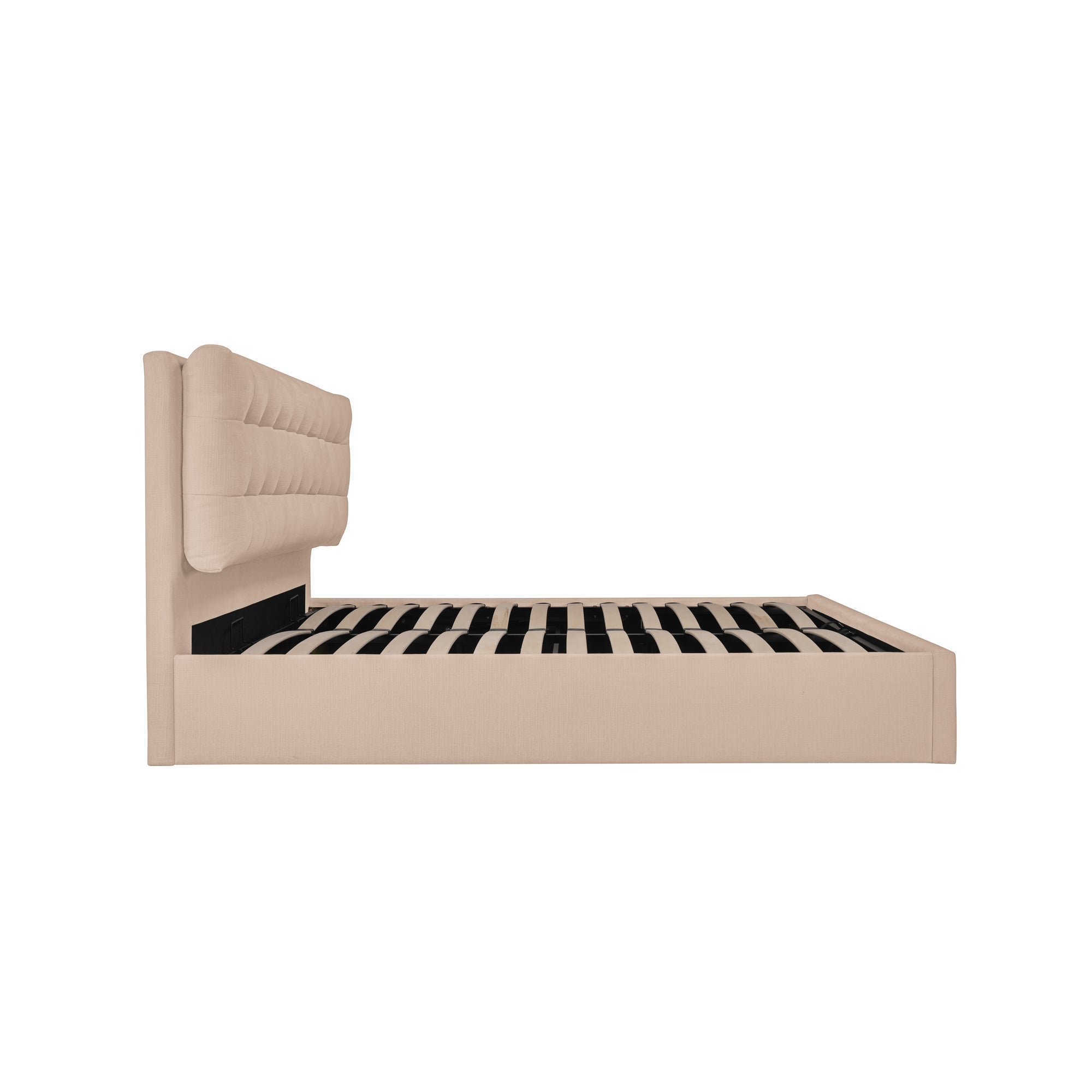 Sebastion Queen Storage Bed Cream