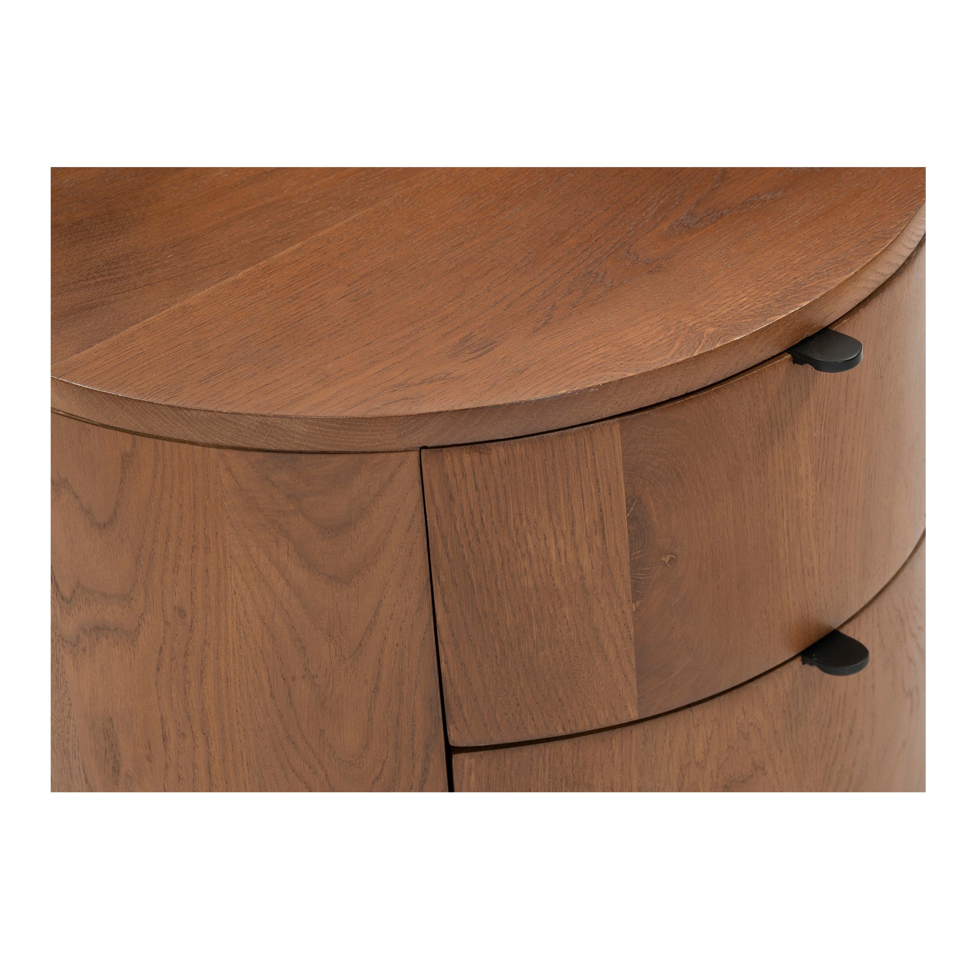 Theo Two Drawer Nightstand Brown