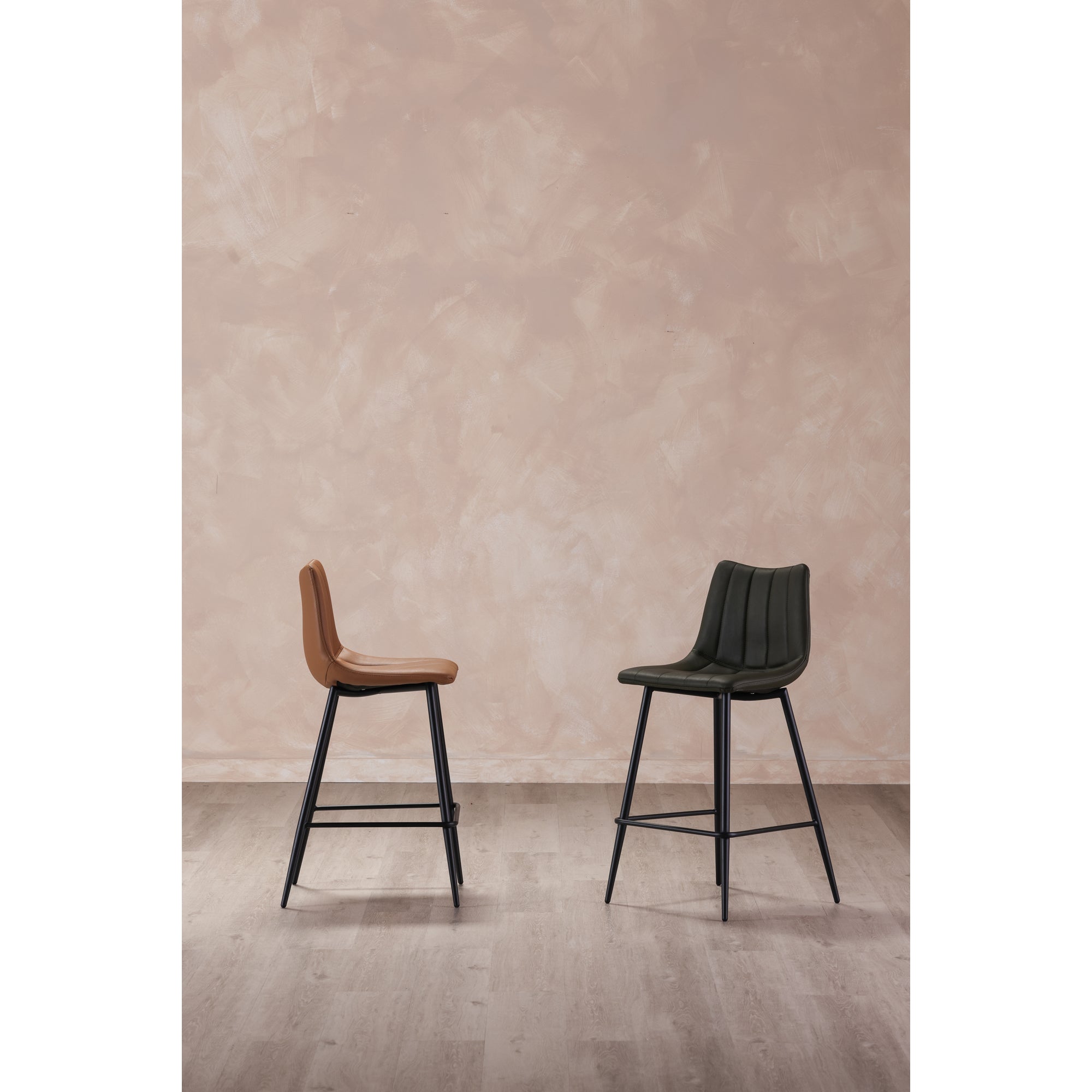 Alibi Counter Stool Tan - Set Of Two