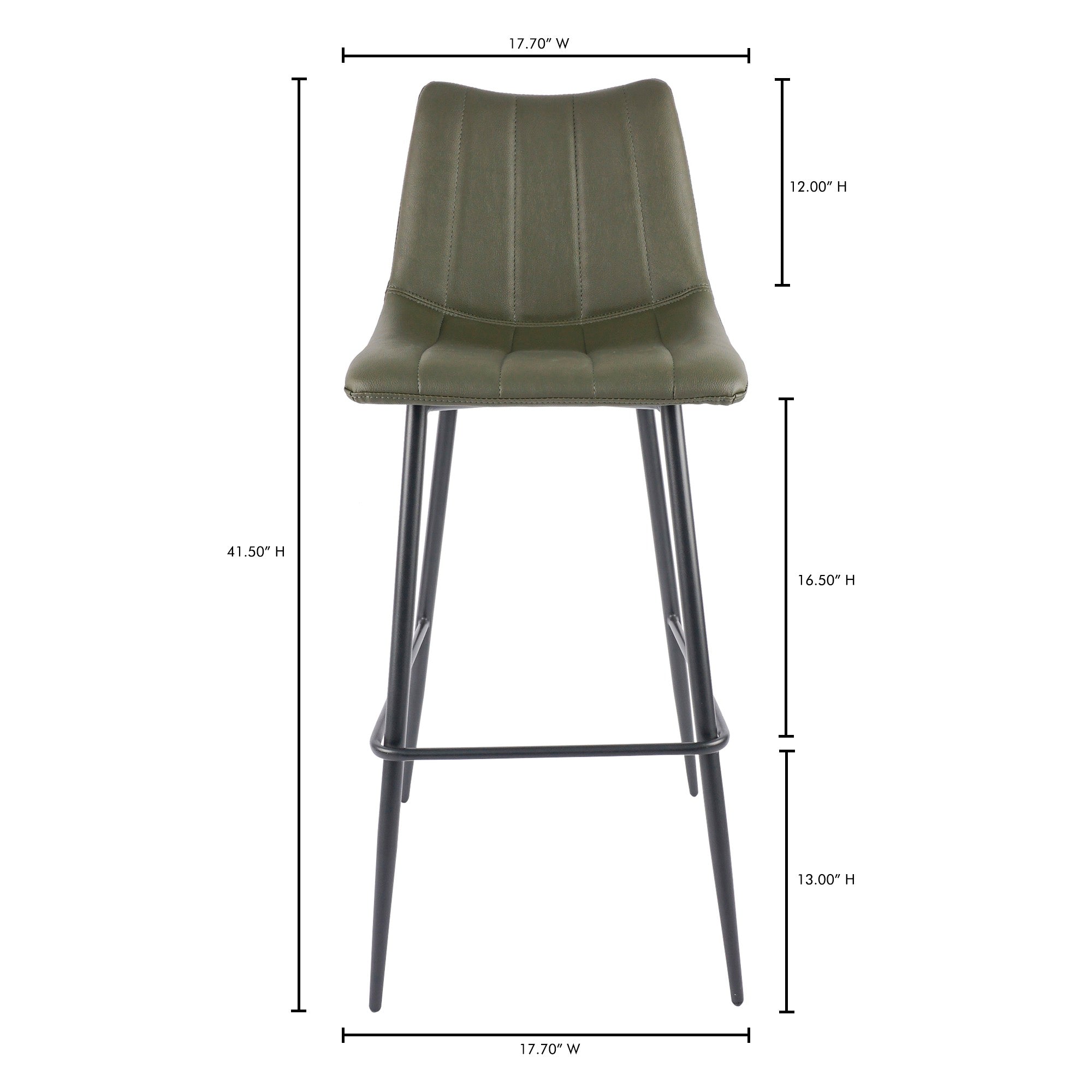 Alibi Barstool Dark Green - Set Of Two