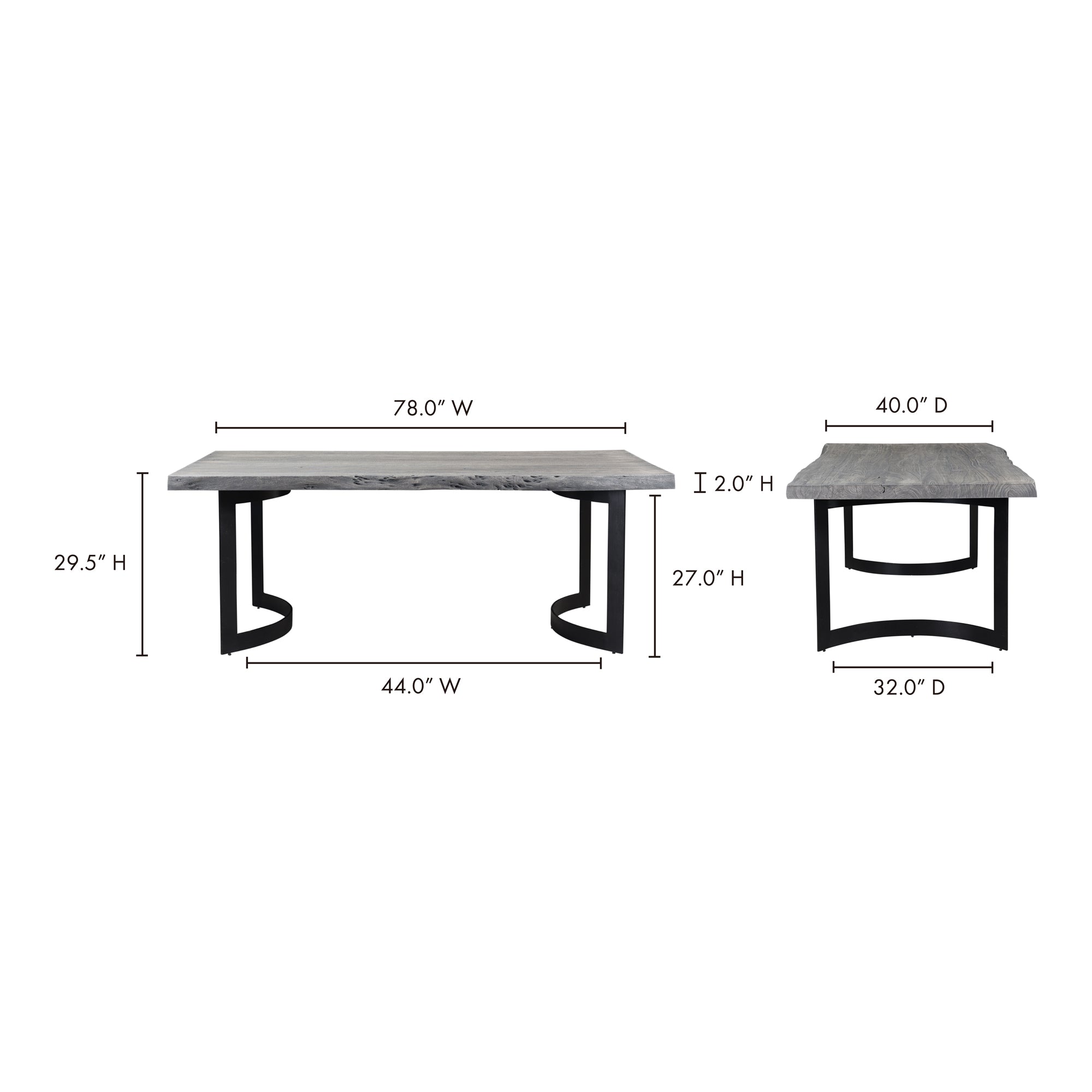 Bent Dining Table Extra Small