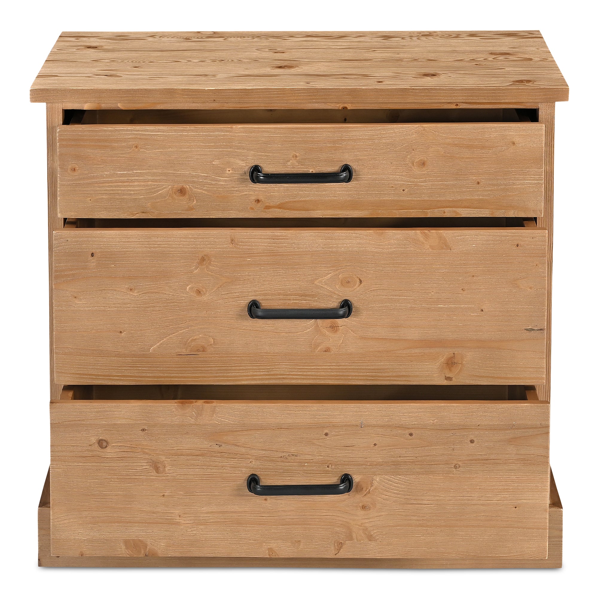 Tade 3 Drawer Nighstand Honey Pine