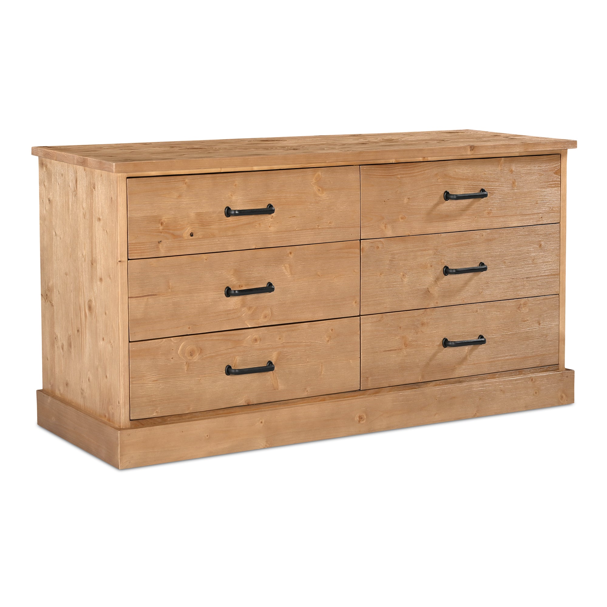 Tade 6 Drawer Dresser Honey Pine