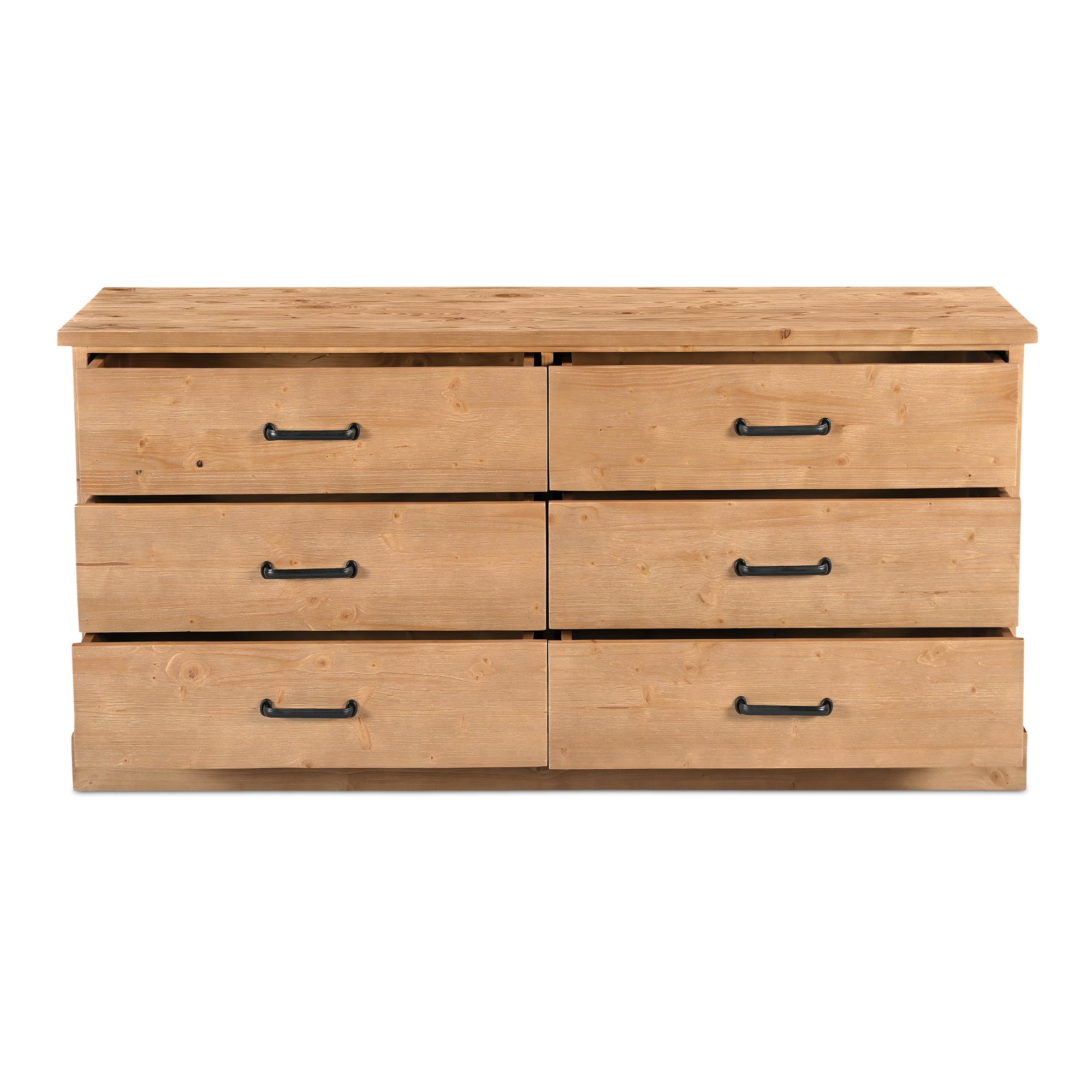 Tade 6 Drawer Dresser Honey Pine