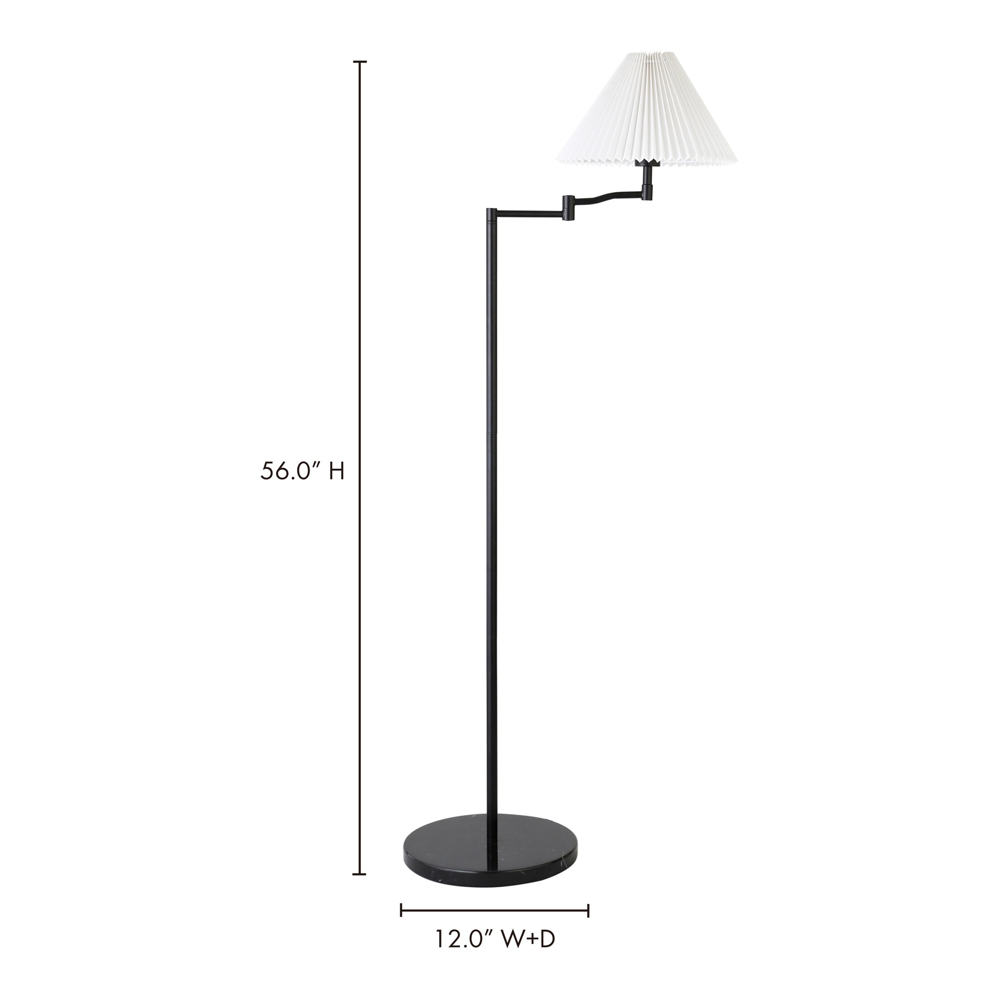 Fora Floor Lamp Black